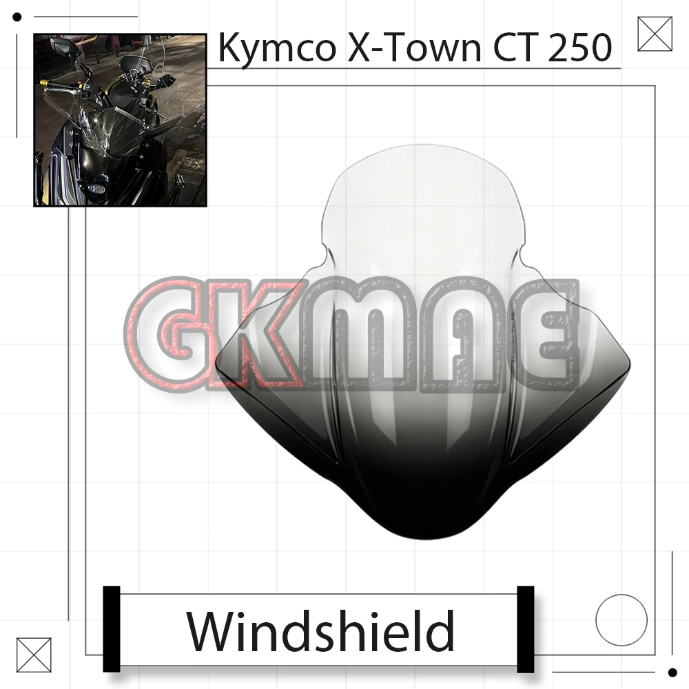New Fit For Kymco X-Town CT 250 CT250 Motorcycle Modified Windshield Heightened Tall Wind Screen Chest Protector Wind Deflector