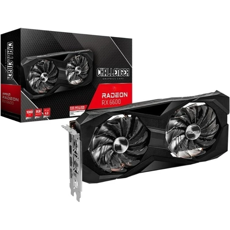 AMD Radeon RX 6600 8GB Gddr6 128-bit PCI Express 4.0 Graphics Card Dual Fan