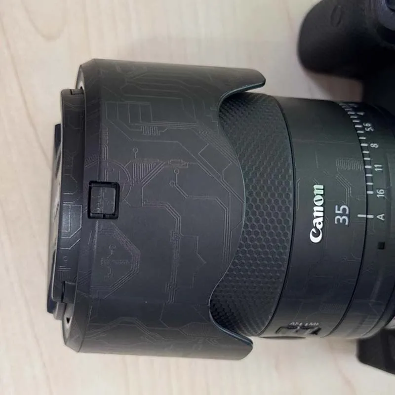 RF 35 F 1.4 L كاميرا 3M الفينيل التفاف ملصق مائي الجلد فيلم المضادة للخدش عدسة الجسم واقية ملصق لكانون RF 35 مللي متر F1.4 L VCM F/1.4