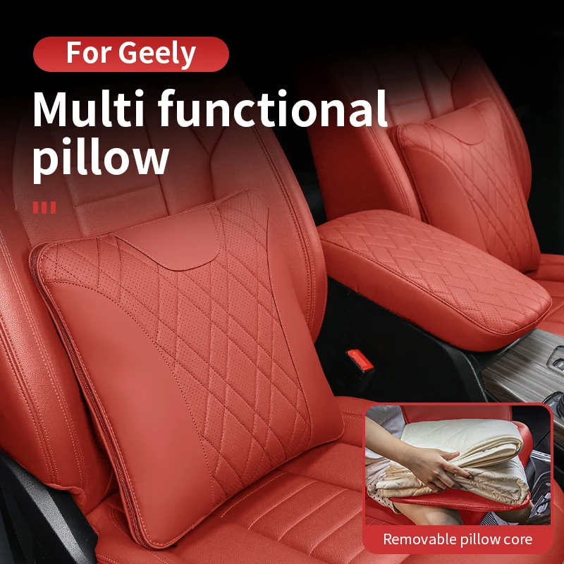 

High Quality Detachable 2-in-1 Car Pillow&Thin Blanket All Season Use Fit for Geely Monjaro Tugella Starray Azkarra Coolray