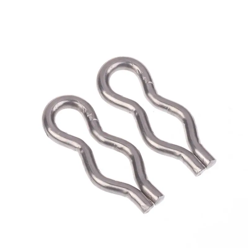 

New 2Pcs DL 8-Shaped Buckle Stainless Steel Buckle For Milking Machine Cup Removal Cylinder Piston Rope Buckle