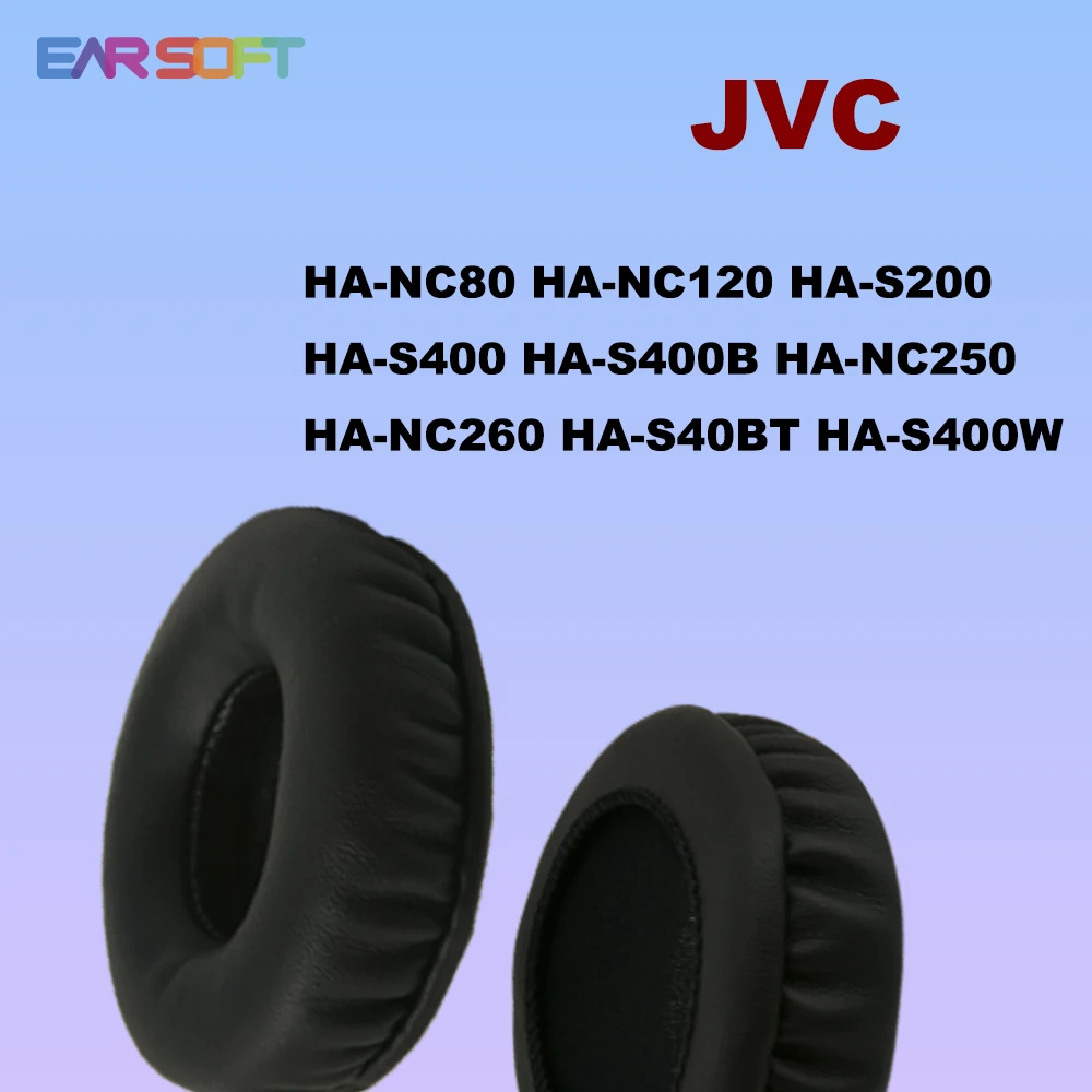 Earsoft Replacement for JVC HA-NC80 HA-NC120 HA-S200 HA-S400 HA-S400B HA-NC250 HA-NC260 HA-S40BT HA-S400W Earphones Earmuff