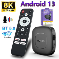 Smart TV Box Android13 Allwinner H313 Google Assistant Netflix Streaming Media Player 2.4G/5G Wifi BT5.0 NEW Voice Remote TV Box