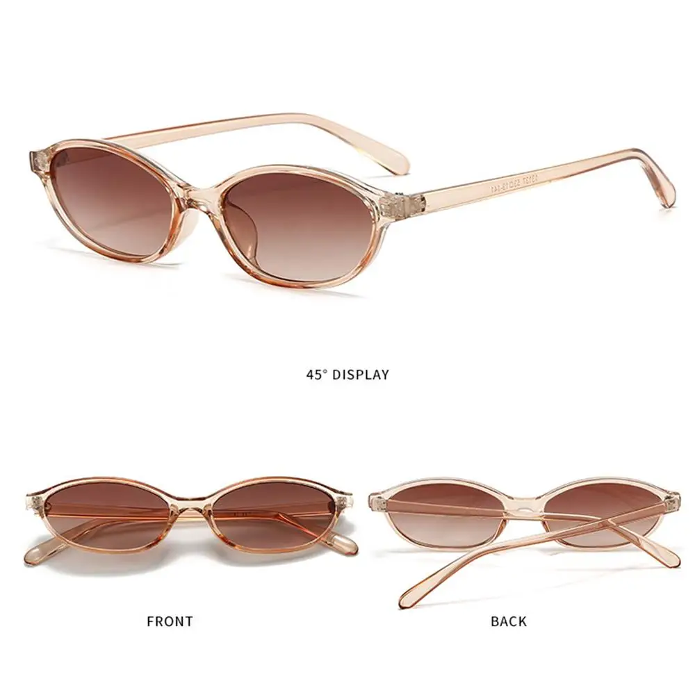 Chic Cat Eye Oval Sunglasses Lightweight Trendy 90s Sunnies UV protection Sun Glasses for Women & Men