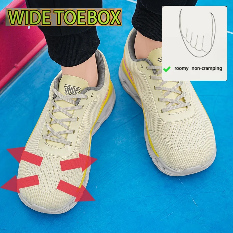 

Men's Sports Casual Shoes Running Sneakers Breathable Non-slip Wear-resistant Adjustable Low-top Suitable for Outdoor Walking
