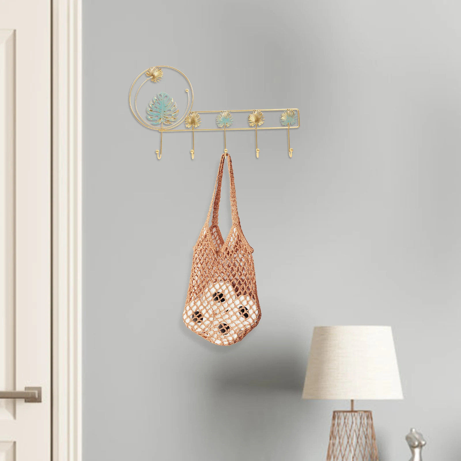 Gancho de pared de hierro para llavero, colgador de abrigo de entrada, soporte decorativo para toallas de baño, ganchos de armario resistentes, montaje en pared de granja