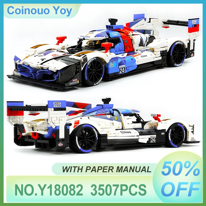High-end Y18082 1:8 MOC Hot Styles Technical RC Sports Vehicle Building Block Brick Model Puzzle DIY Toys Boy Christmas Gift Kid