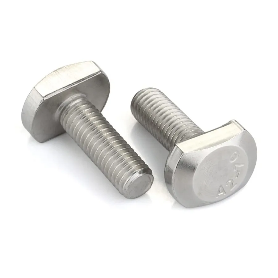 

M8 x 16mm TSlot Dropin Stud Sliding Bolts T Shape Screws 304 Stainless Steel 188 Full Thread 20 PCS