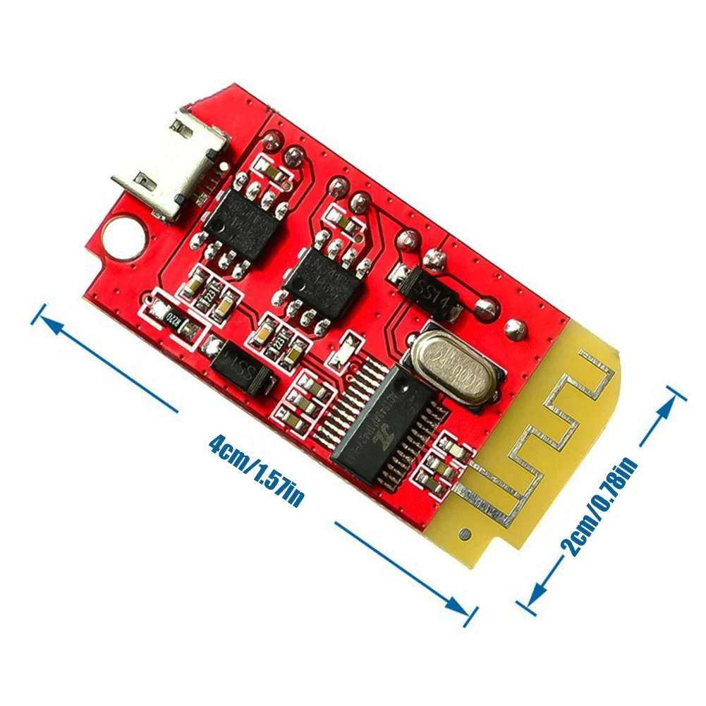 Módulo de placa amplificadora de potencia CT14 Micro 4,2, estéreo, Bluetooth, 5W + 5W, doble placa, bricolaje, altavoz, módulo de música de sonido