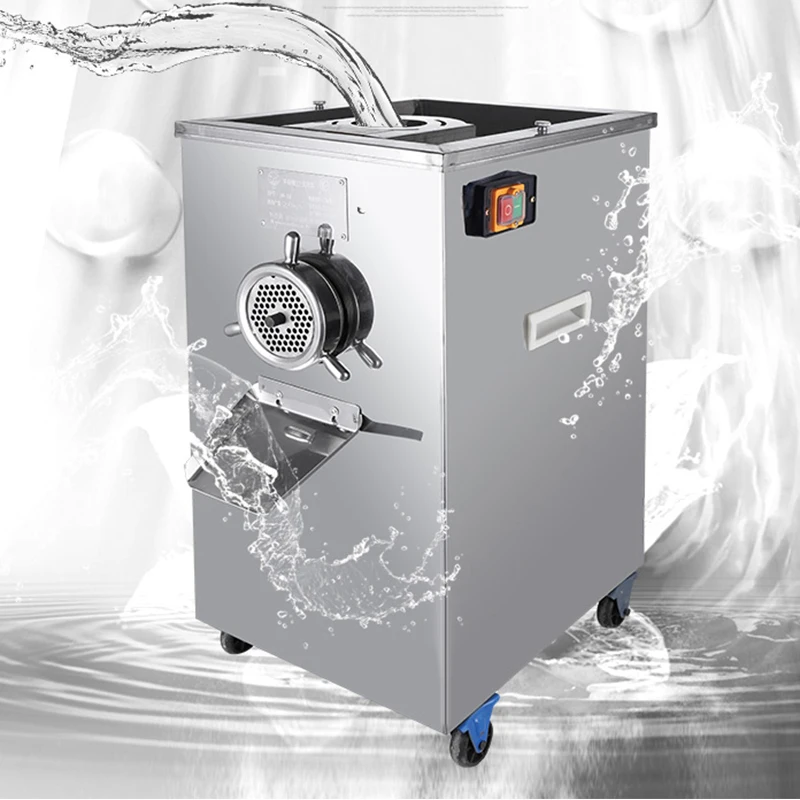 التجارية Mesin Penggiling Daging الفولاذ المقاوم للصدأ اللحوم الكهربائية المفروم مفرمة اللحم الصناعية آلة طحن #2