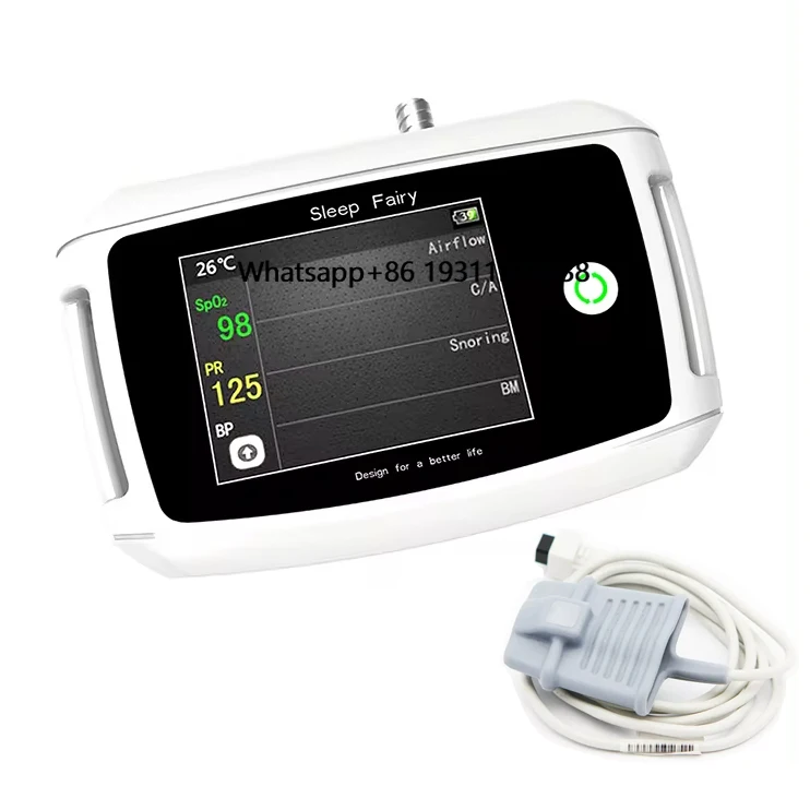 

2.8 Inch 9 Channels Portable PSG Device Polysomnography Sleep Apnea Machines Airflow Snoring SpO2