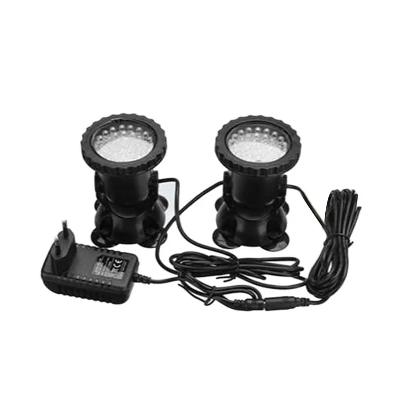 2Pcs Rgb Led Underwater Spotlight Waterproof Ip68 Underwater Color Spotlight 7 Colors Change Swimming Pool Fountain Pond Water