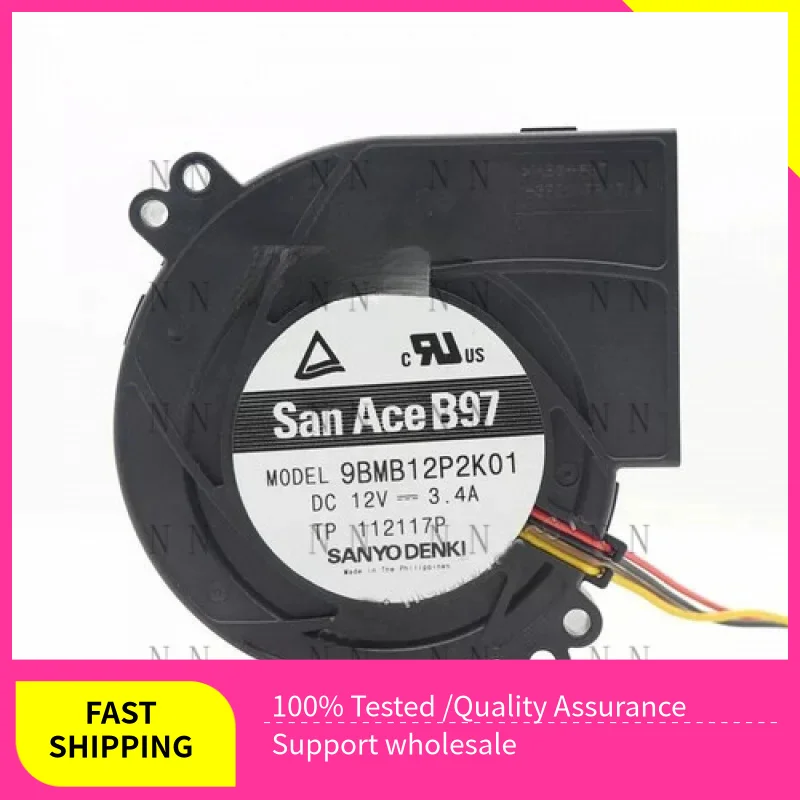 

LCXZ ДЛЯ SANYO Denki 9BMB12P2K01 SanAce Вентилятор 12 В 3,4 А 56,8 куб. футов 97*95*33 мм Осевой вентилятор