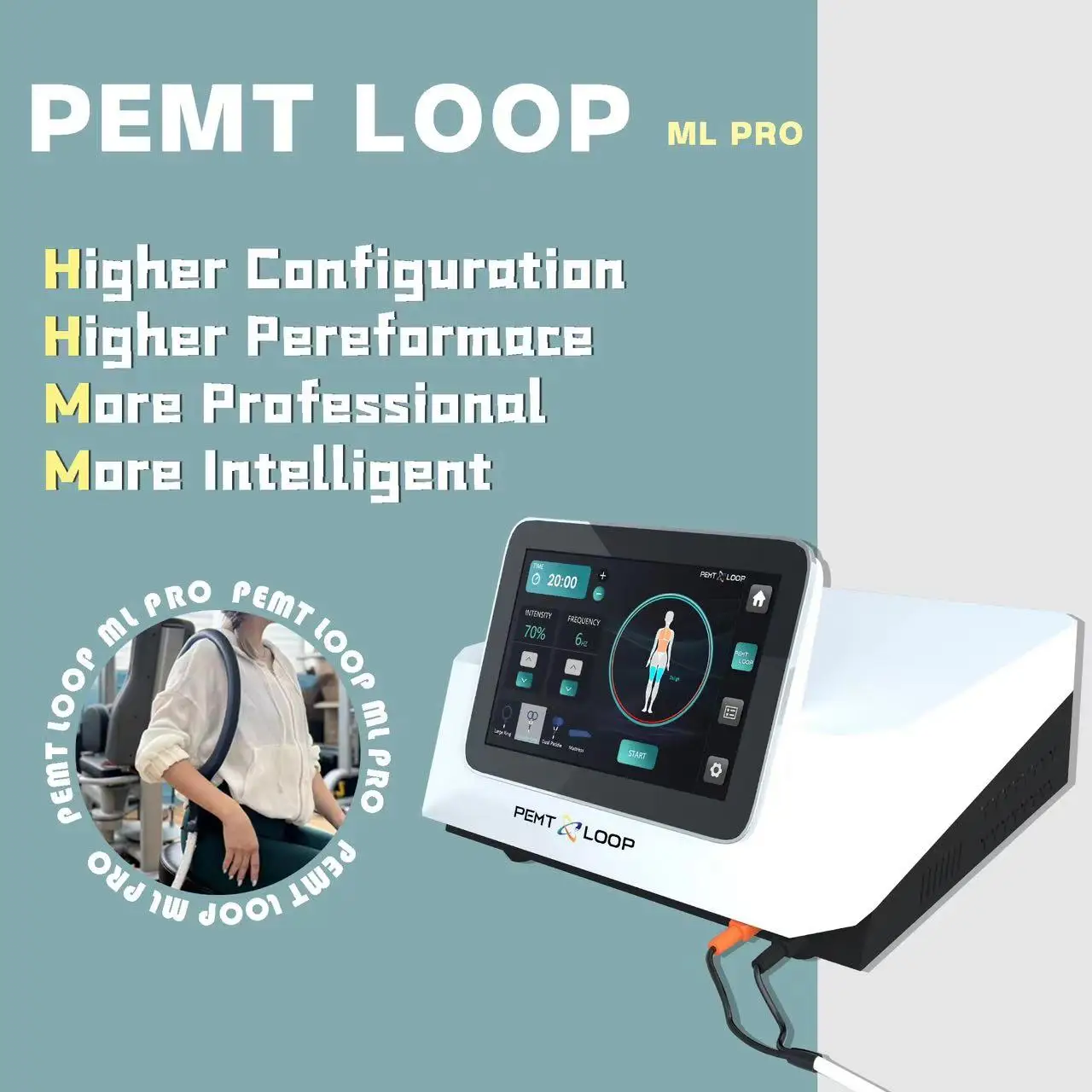 Portable Physio Magneto PEMF Machine Physio Therapy Equipment pemt LOOP For Human