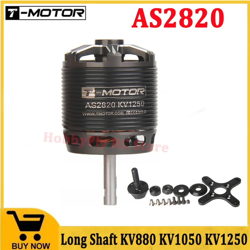 T-MOTOR AS2820 AS 2820 Long Shaft KV880 KV1050 KV1250 Brushless Motor for FPV Racing Fixed Wing RC Drone