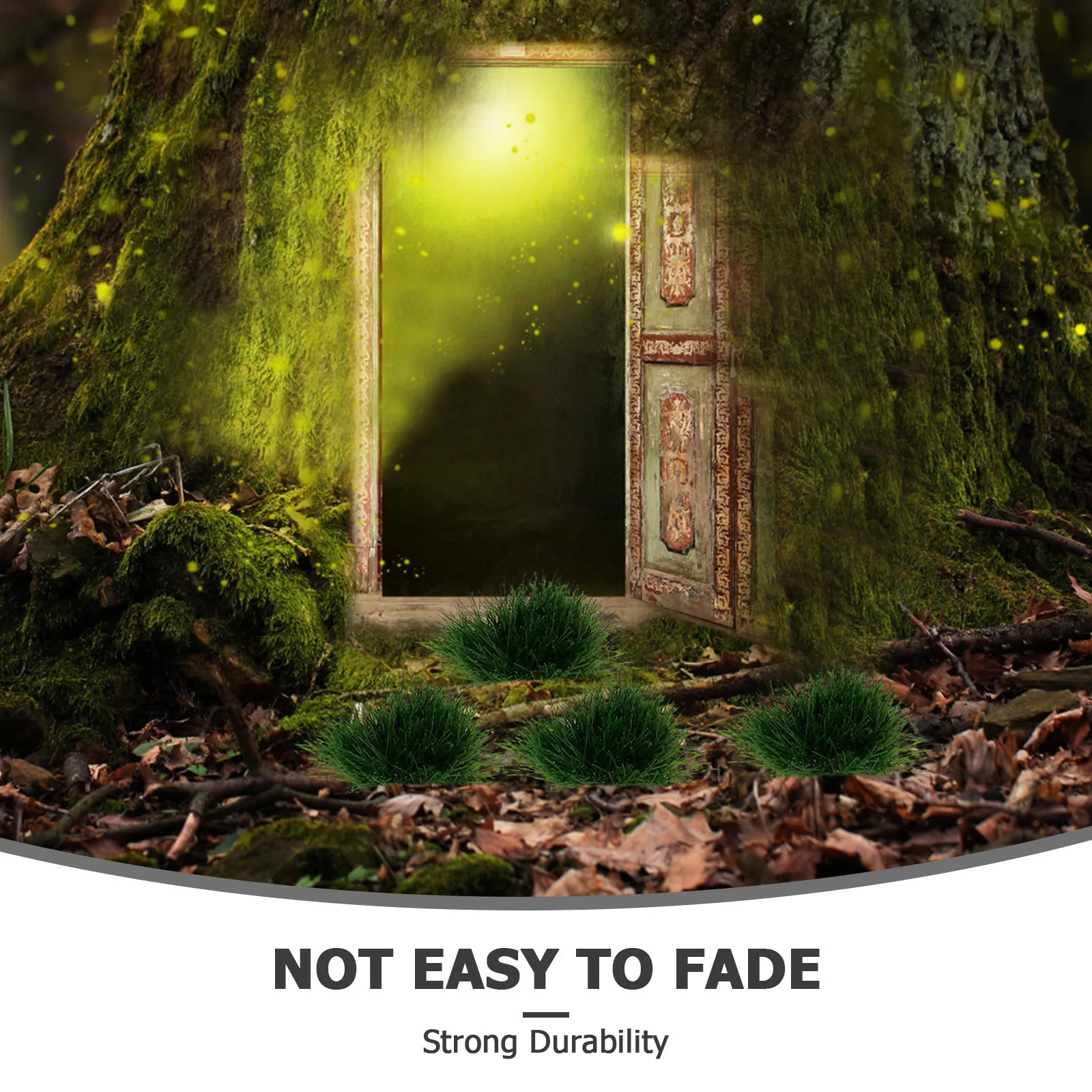 

1Set Artificial Grass Cluster Decor Sand Table Grass Mini Garden Simulation Landscape Outdoor Scene DIY Micro Landscape Ornament