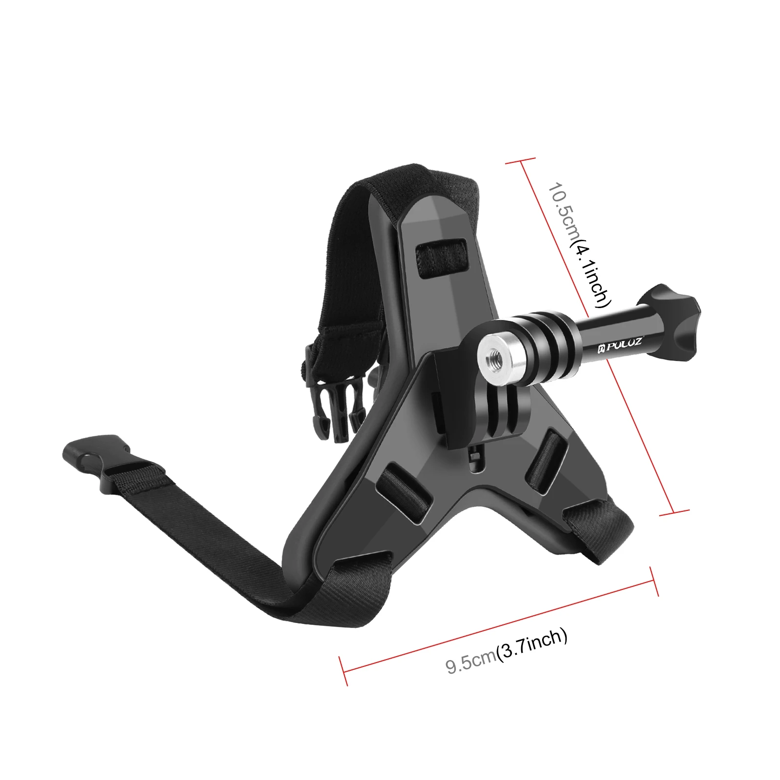 PULUZ Motorcycle Helmet Chin Strap Mount for GoPro, DJI Osmo Action and Other Action Cameras Full Face Helmet Chin Mount Holder