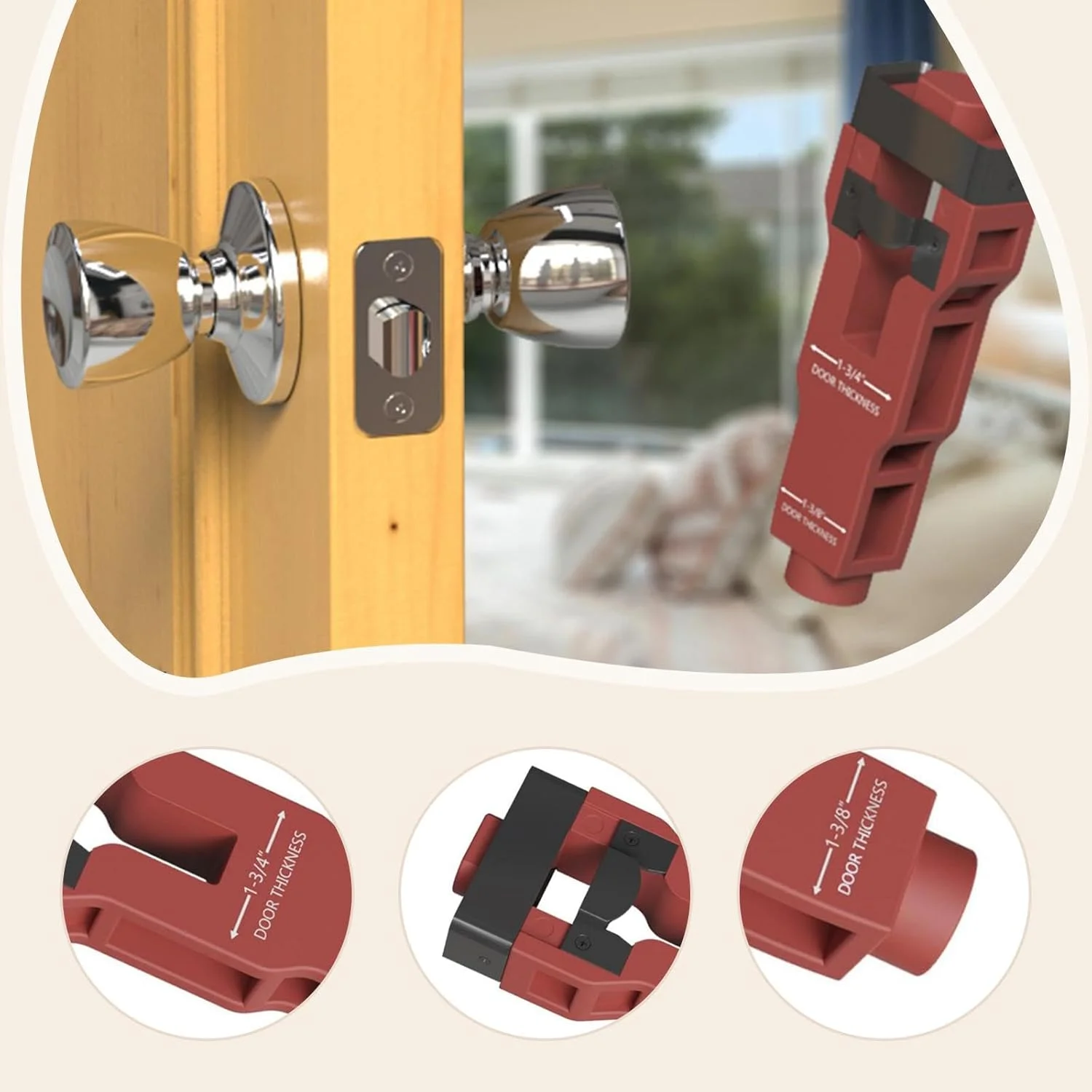 Precisions Scoring And Chiseling Doors Latches Installation Kits Door Mortise Tool Professional Hole Puncher Professional Door
