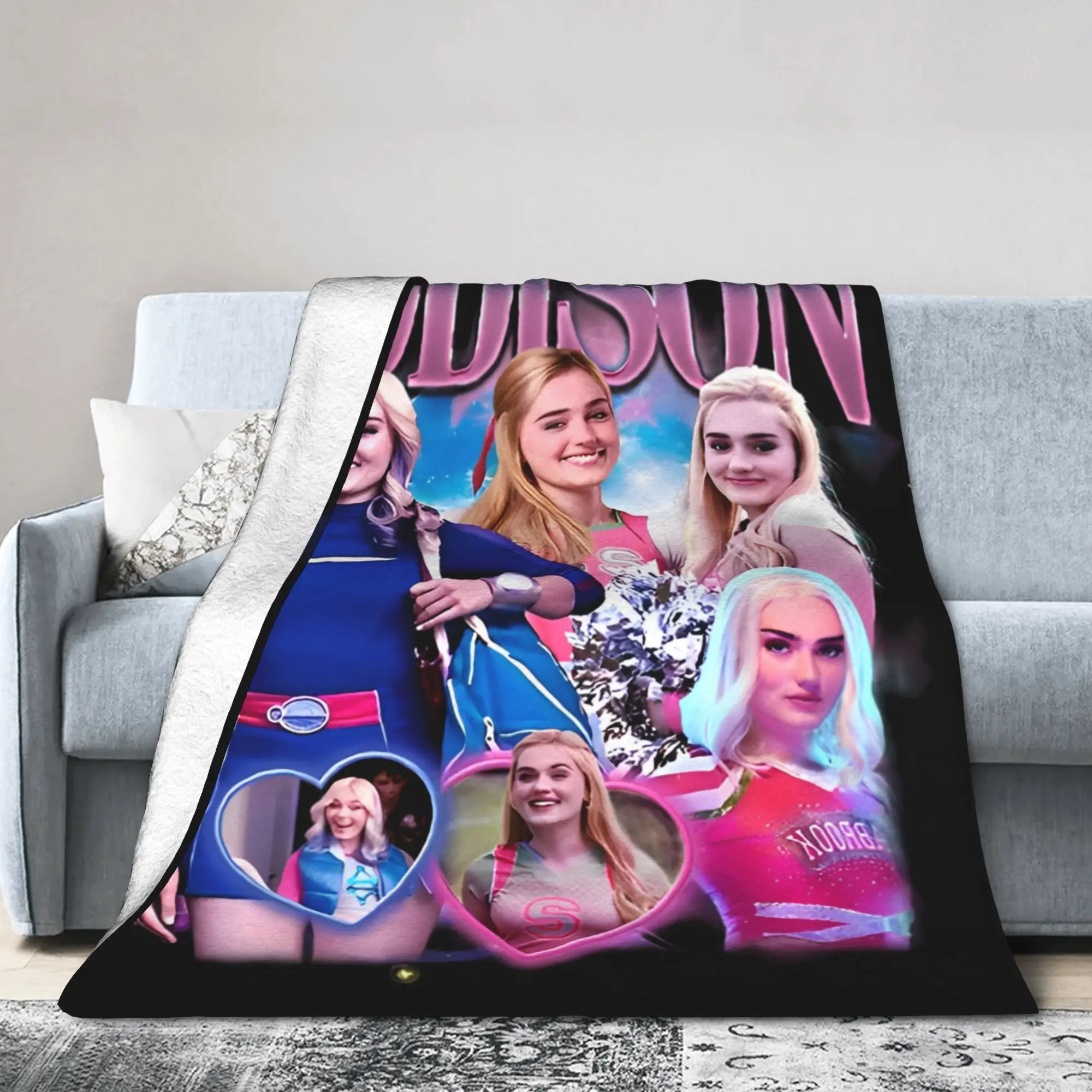 الكسالى 4 فجر مصاصي الدماء بطانيات محبوكة الفانيلا أديسون Bootleg خفيفة الوزن رمي البطانيات السفر المنزل الأريكة رقيقة لحاف #1