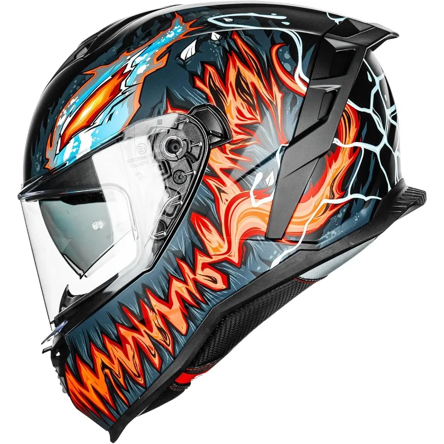 

Мотоциклетные шлемы DOT ECE с двойным козырьком, анфас, уличный гоночный шлем для мужчин и женщин с улучшенной защитой от ударов и улучшением