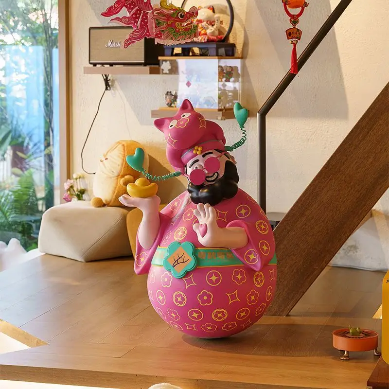 

God of Wealth tumbler decoration room entrance ornament home decoration