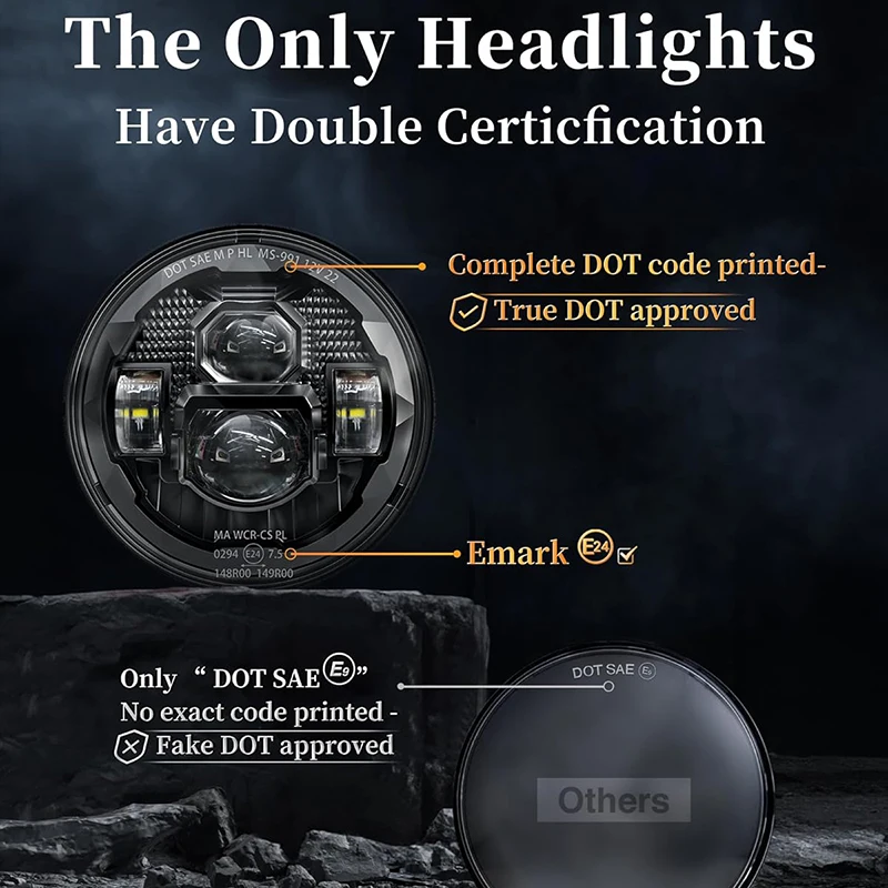 Jeep JEEP Wrangler JK new LED lens headlights non-destructive installation headlights