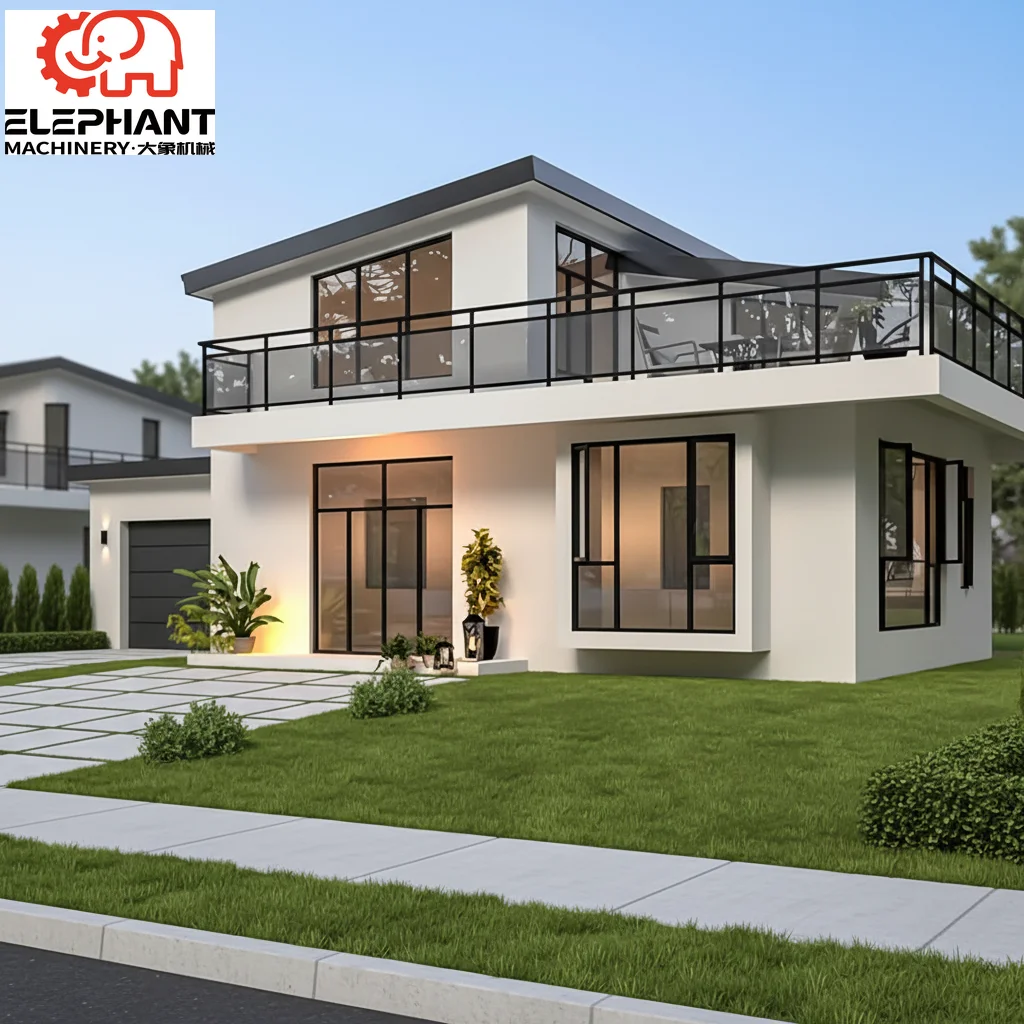 Low Cost Modern Luxury Design Multi-Story Prefabricated Steel Structure House Customized Fast Install Villas Townhouse Building