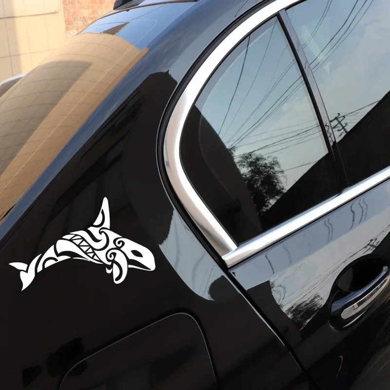 OFK Beautiful Killer Whale Decal Family Car Body Dress Up Car Stickers.