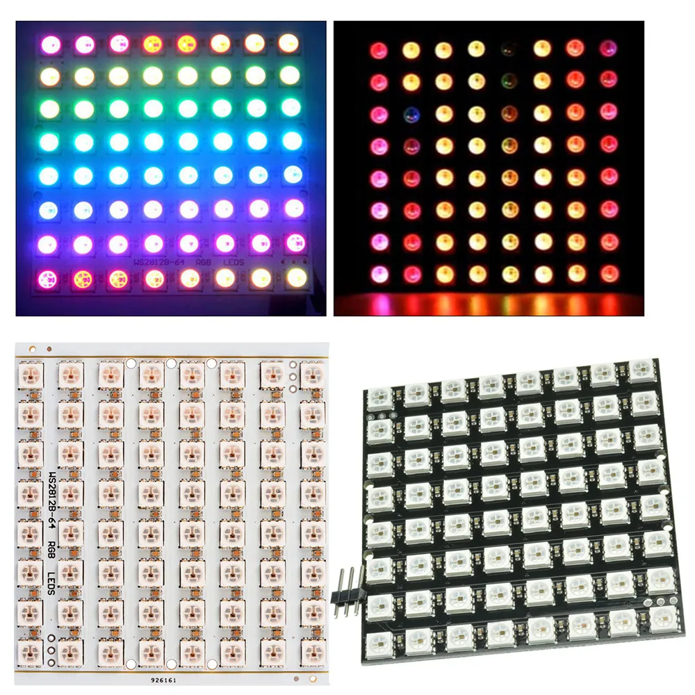 WS2812 LED 5050 RGB 8X5/8x8 LED Matrix 40 Bits 64 Bits Volle Farbe 5050 RGB LED lampe Panel Licht
