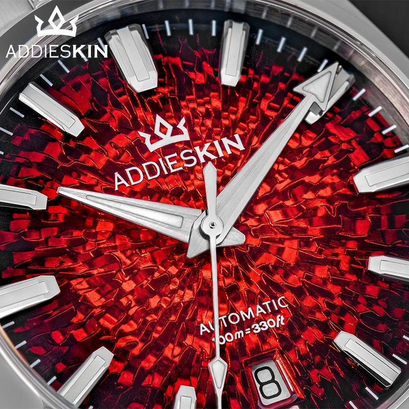 

AddiesKin Men Automatic Mechanical Watch Miyota 9015 Sapphire 100M Waterproof Stainless Steel Luminous Luxury Wristwatch 38mm