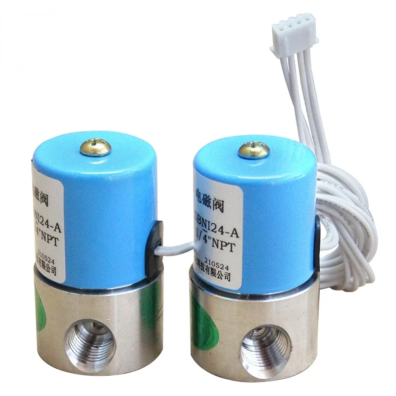 2/2way Direct Acting Small Low-power Solenoid Valve NC Water Gas Oil Brass SS304 SS316