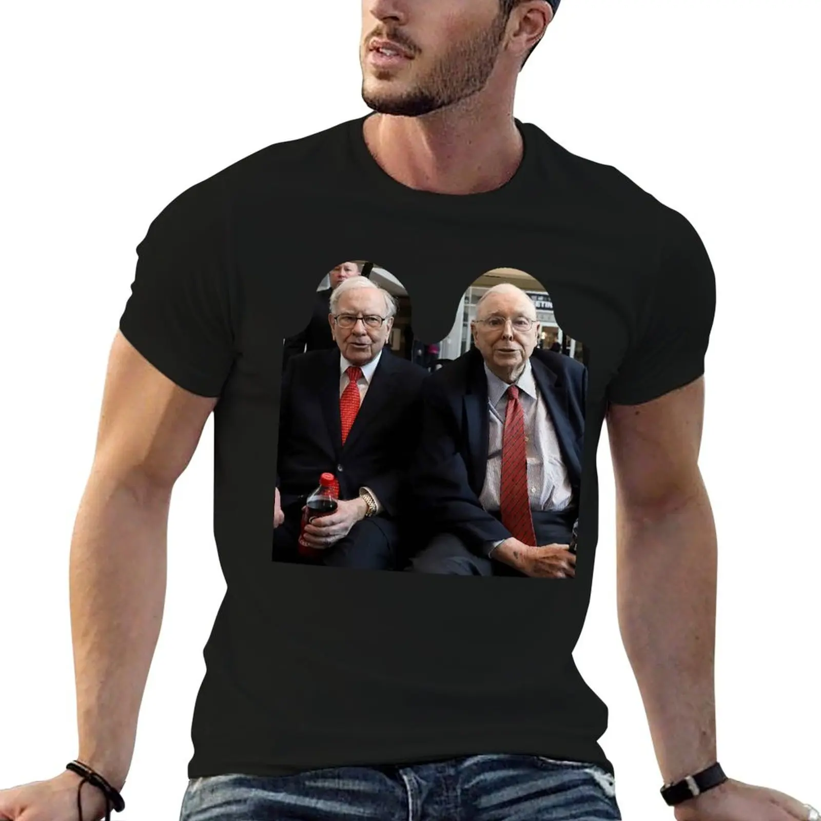 Warren Buffett and Charlie Munger T-Shirt blanks sublime oversized man clothes t shirts for men graphic