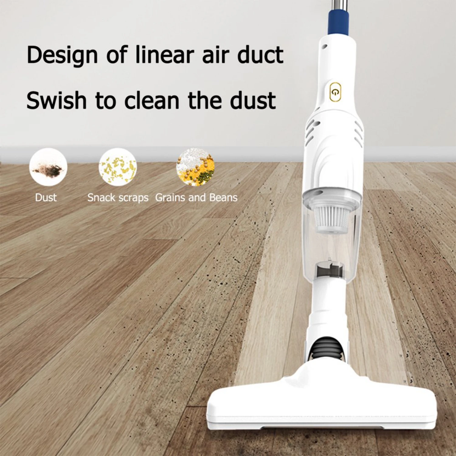 Cordless Stick Vacuum Cleaner, 30min Runtime, Lightweight for Carpet & Hardwood Floors, Pet Hair Removal, Vehicle Cleaning