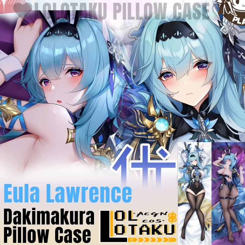 

Eula Lawrence Dakimakura Genshin Impact Sexy Pillowcase FullBody Hugging Pillow Case Cushion Cover Otaku Home Bedding Decor Gift