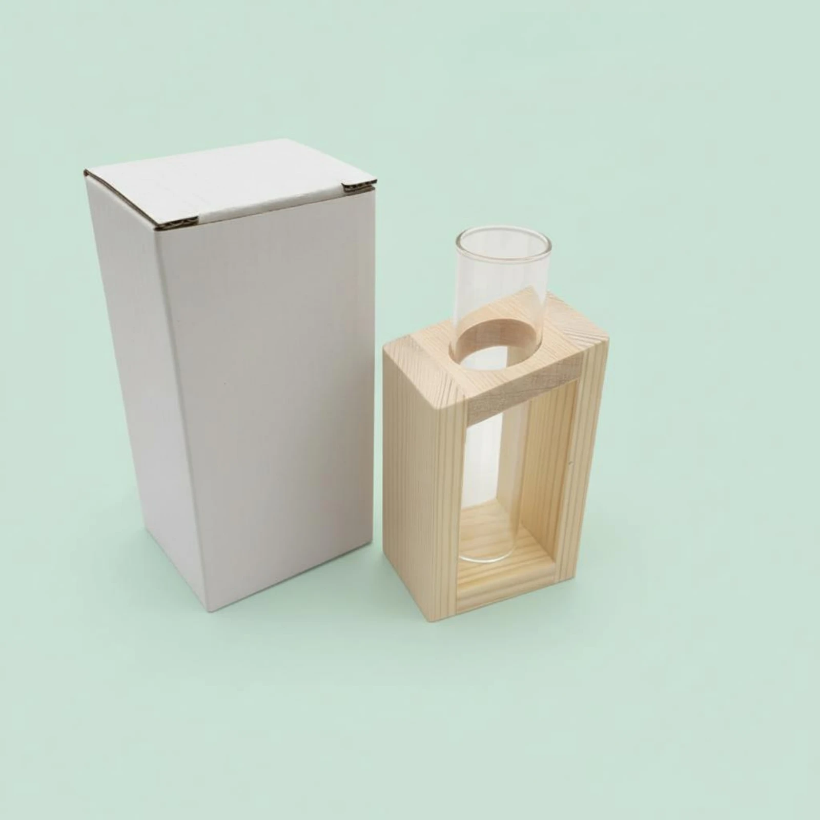 Test Tube Propagation Station Minimalist Design Test Tube Plant Holder Wooden Stand Propagation Vase Functional & Decorative