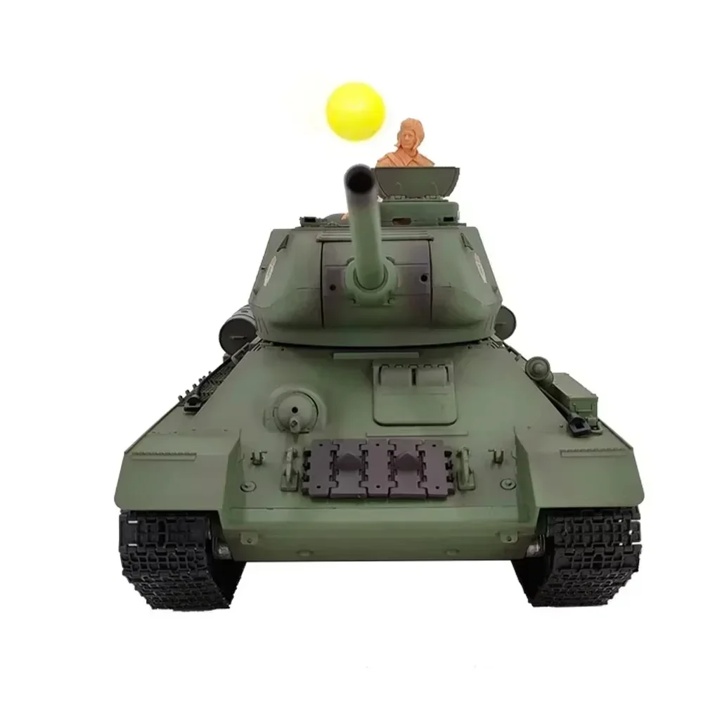 New Remote-controlled Tank 3909-1 Russian T34/85 Large Multifunctional Combat Simulation Rc Tank Model Children's Outdoor Toy