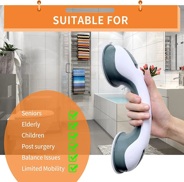 New Shower Handle Grab Bars Ultra Grip 1