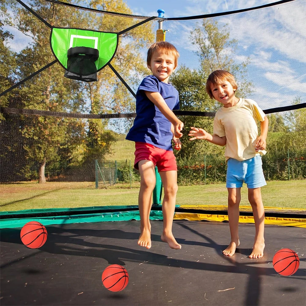 Trampoline Basketbal Hoepel Set Mini Basketbal Hoepel Voor Kinderen Waterdichte Zonnebrandcrème Zacht Materiaal Basketbal Doel Voor Kinderen