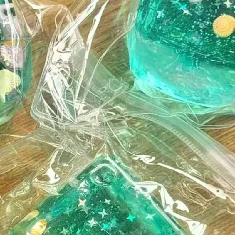 ของเล่นลูกบาศก์สัมผัสสีน้ำทะเลโดย Taba, 1 ชิ้น ลูกบอลบีบคลายเครียดแบบช้า, ของขวัญเพื่อการผ่อนคลายสำหรับเด็กและผู้ใหญ่