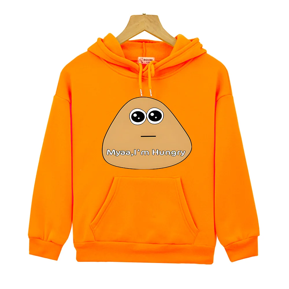 Alien Papa Pou Funny Hoodies for Boys Kids Cartoon Print Sweatshirts Children Clothing Long Sleeve Toddler Girls Clothes Tops