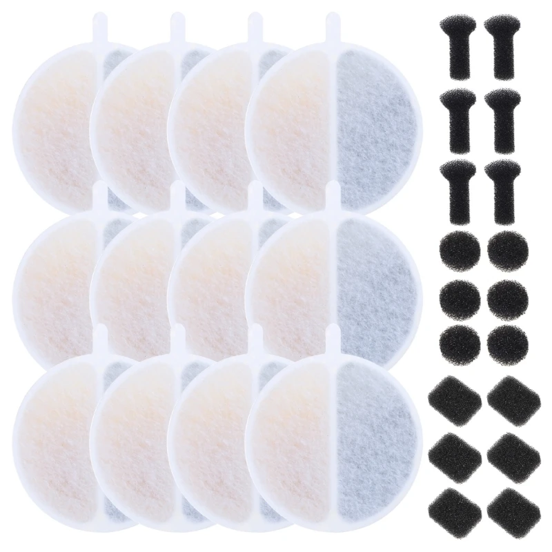 1set Cats Water Fountain Filter Pad Easily to Install and Maintain Pet Cats Fountain Filter Replacements Long Terms Use