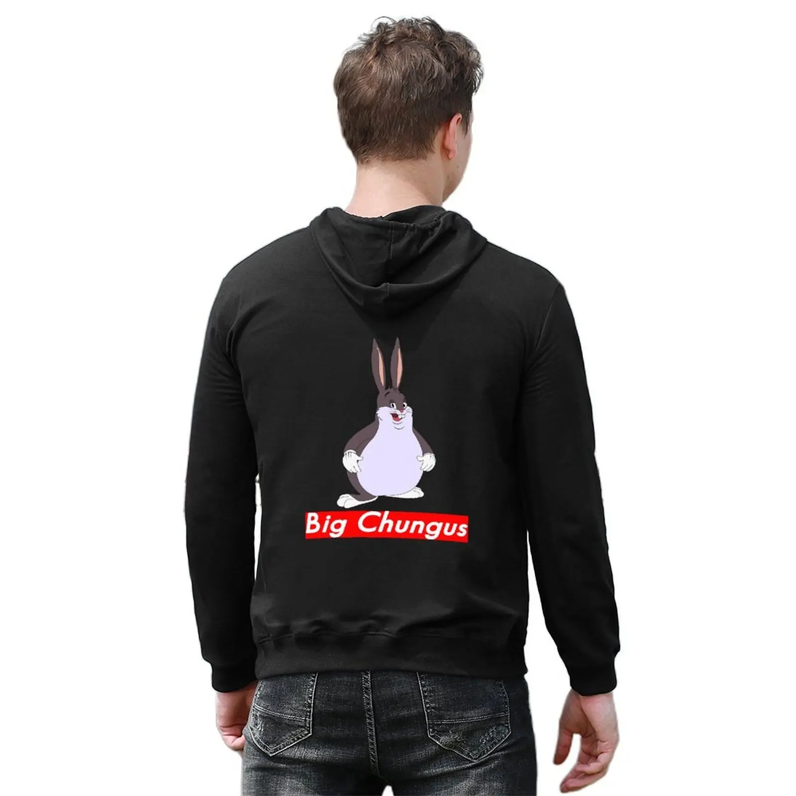 Big Chungus Meme Hoodie men's sweat-shirt set japanese style korean clothes anime clothes new in hoodies
