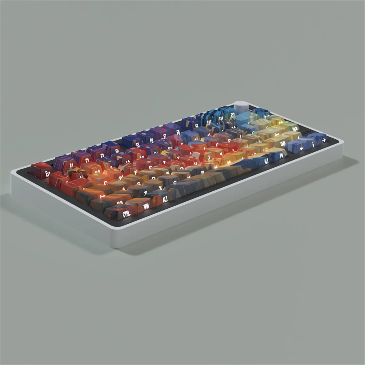 A49T Starry Skys Cherry Keycaps PBT Material Side Letter Dye-Sub Keys Caps for Mechanical Keyboard ISO ANSI Layout A