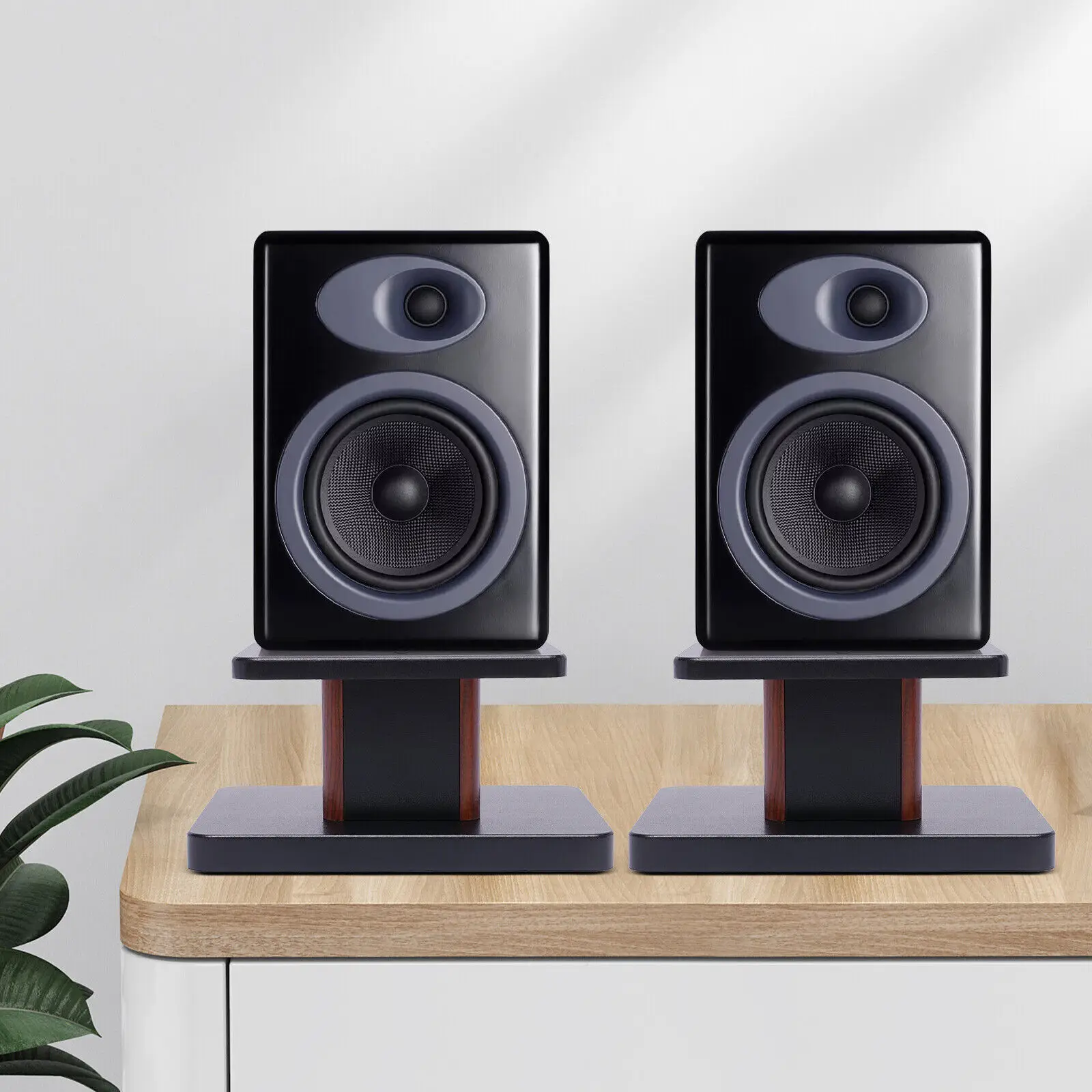 

2Pcs Tabletop Speaker Studio Stand Desktop Computer Speaker Holder