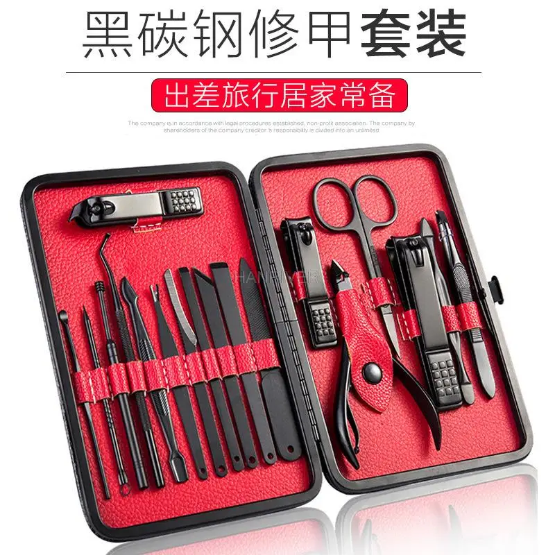 Mode Professionele 7/8/10/15/18Pcs Nagelknipper Set Schaar Tweezer Knife Manicure cutter Nail Art Pedicure Manicure Gereedschap
