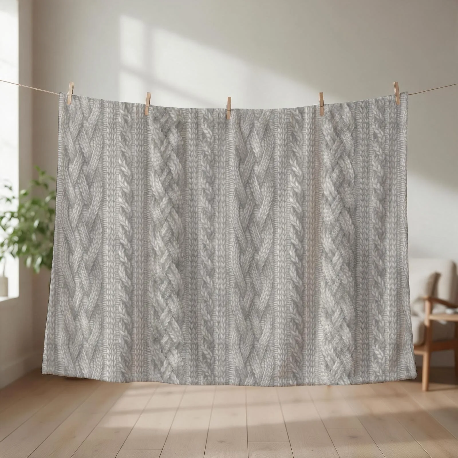 Cable Knit Throw Blanket for winter christmas gifts christmas decoration Decorative Sofas Blankets