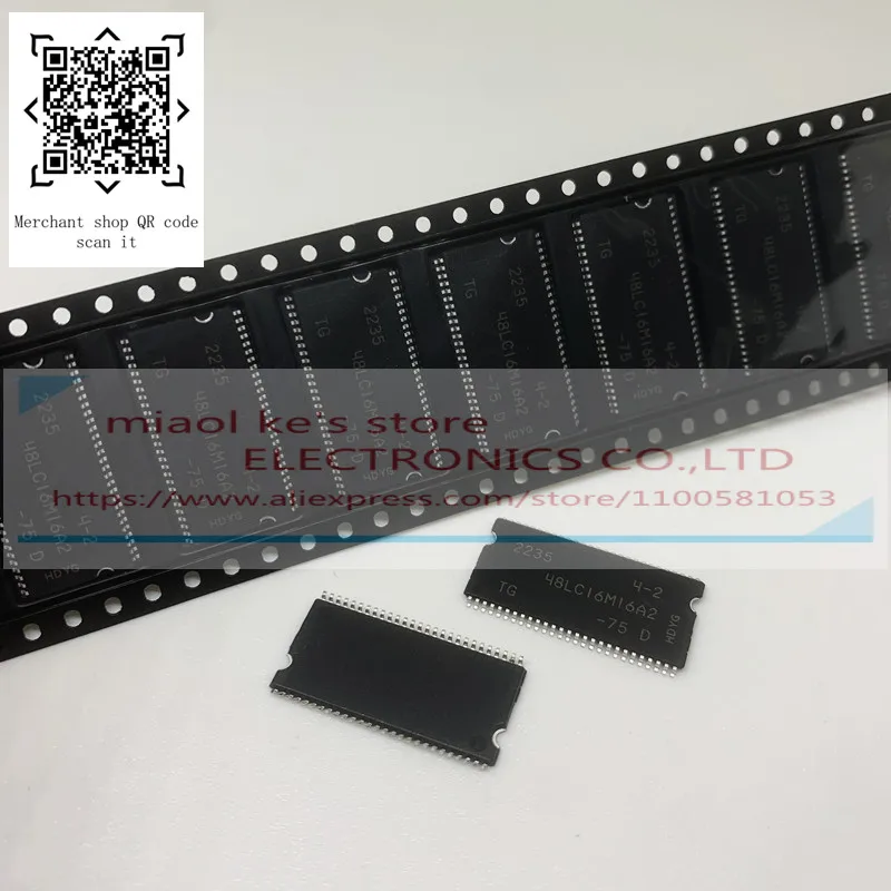 [10pcs]100%New original: MT48LC16M16A2TG-75:D 48LC16M16A2 MT48LC16M16A2TG-75D - IC DRAM 256MBIT PAR 54TSOP II