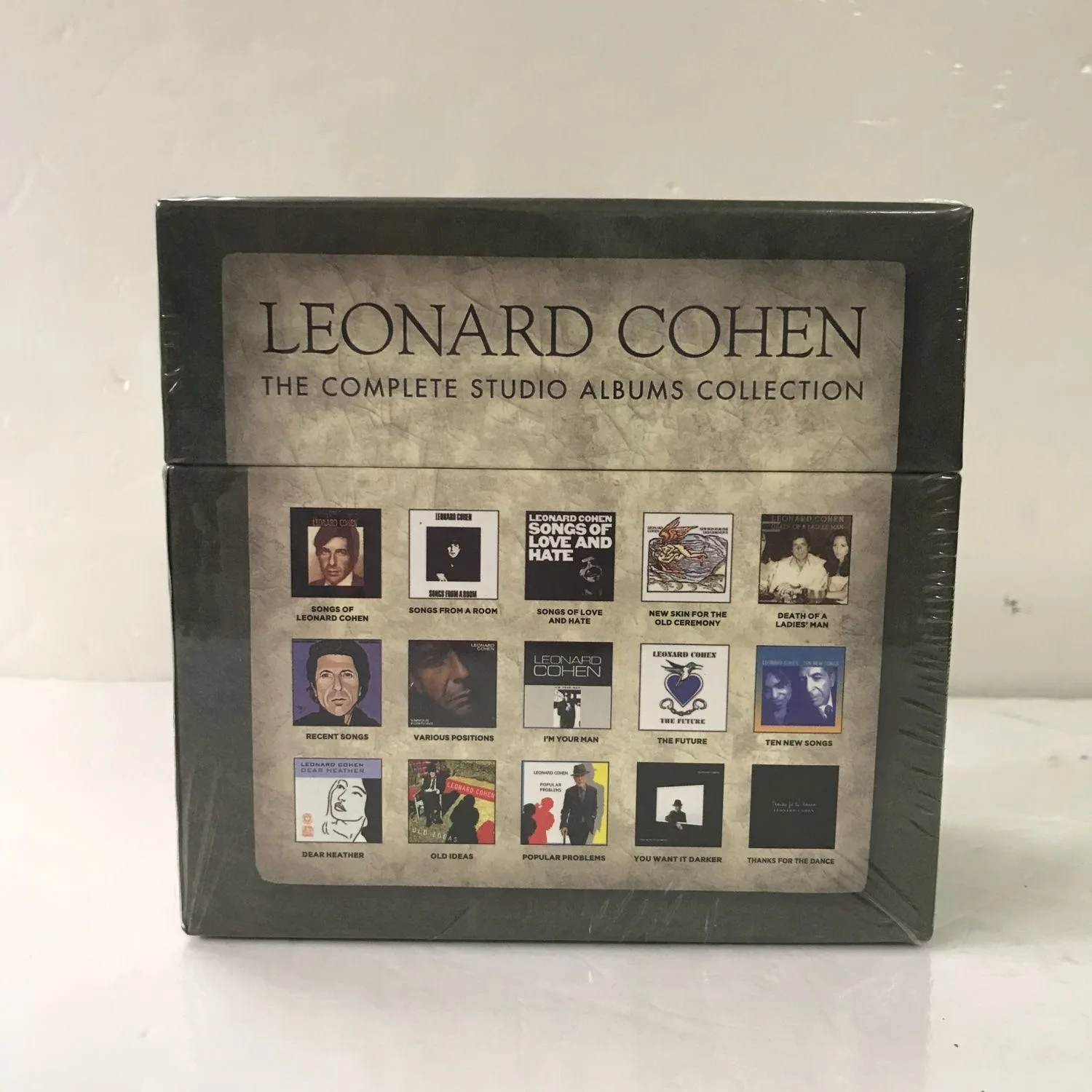 

Ballad Leonard Cohen Music CD The Complete Studio Albums Collection Hallelujah 15pcs Music Record Cosplay Car Soundtracks Box