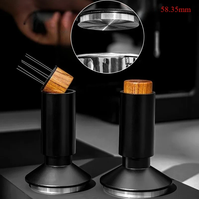 موزع القهوة من الفولاذ المقاوم للصدأ 2 في 1 مع محرك إبرة مغناطيسي لإسبريسو بورتافلتر 58 مم #1