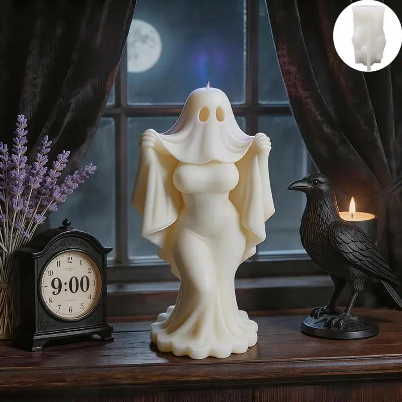 Shade Bride Silikonformen Halloween Kerze Silikonform Hitzebeständig Einfaches Entformen für die Herstellung von – Detail 9